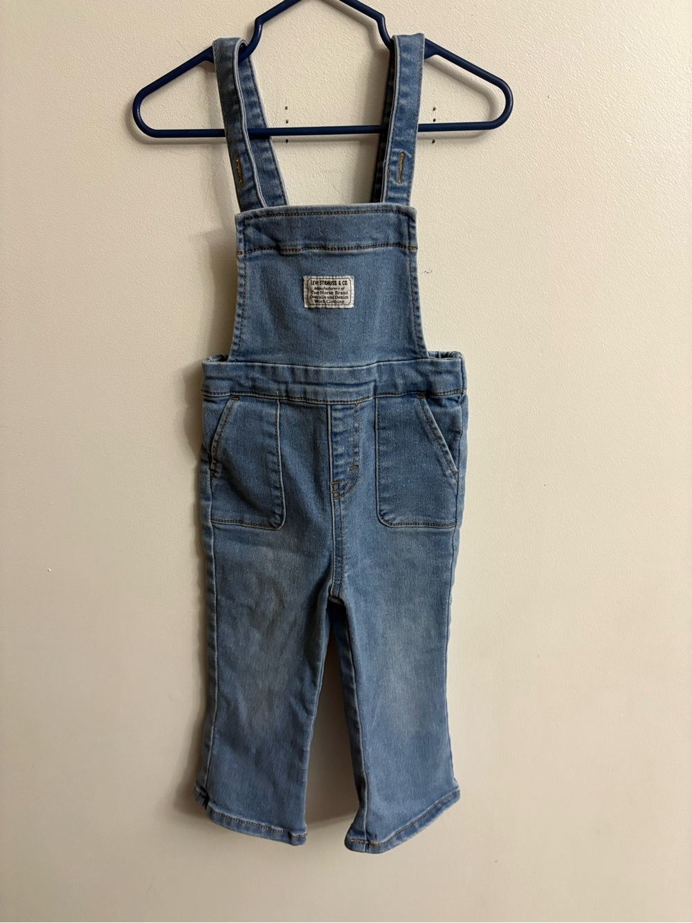 Levi's Light Blue Kids Denim Overalls unisex 18 months